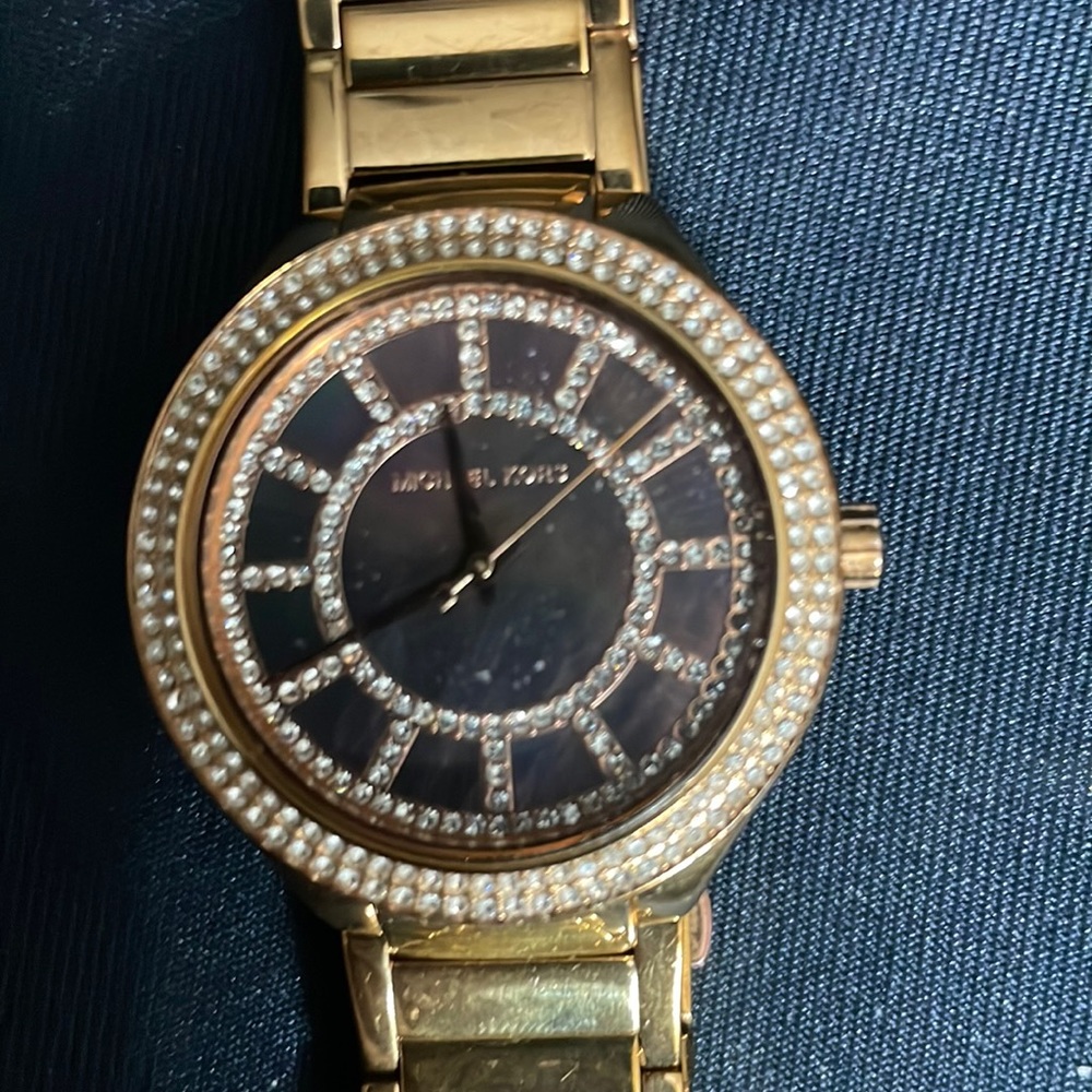 MK Michael Kors Darcy Watch #3397 Chamaeleon Brown, Purple Turquoise